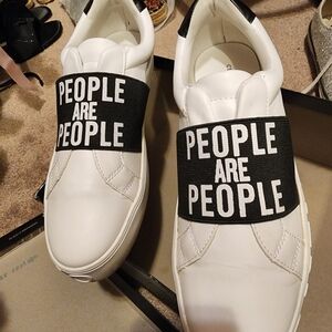 Christian Siriano Black and White Sneakers
